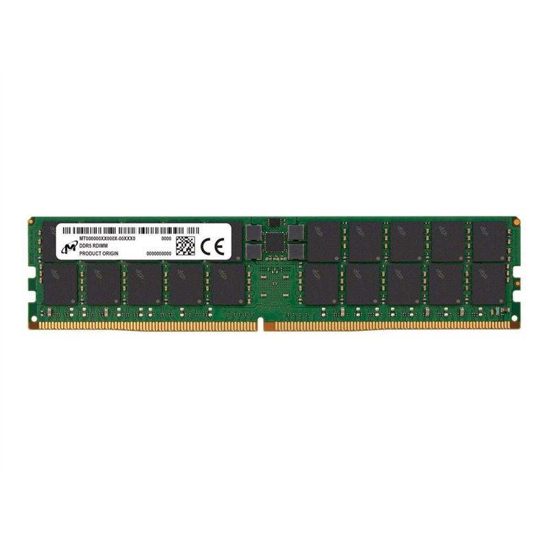 Micron - Module DDR5-64 Go - DIMM 288 Broches - 5600 MHz / PC5-44800 - CL46-1.1 V - Enregistré - ECC