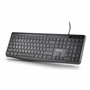 NGS Spectra French - Clavier Ultra Slim Silencieux USB-A, Résistant aux Éclaboussures, Touches Multimédia, Anti-Usure, 10 Millio