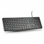 NGS Spectra French - Clavier Ultra Slim Silencieux USB-A, Résistant aux Éclaboussures, Touches Multimédia, Anti-Usure, 10 Millio