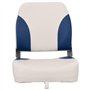 vidaXL Ensemble de sièges de bateau pliables 4 pcs oreiller bleu blanc, chaise de bateau, siège de bateau capitaine, chaise de b