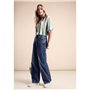 STREET ONE A378109 Jean Coupe Ample, Bleu Foncé Délavé, 26W x 30L Femmes