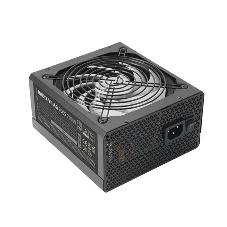 Tacens Radix VII AG 700S, Alimentation PC ATX 700W, Garantie 10 Ans, 80Plus Silver, 87% d’Efficacité, Technologies SMD et DC-DC,