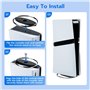 Mcbazel Support Vertical pour PS5 Pro, Support Universel Consoles PS5/PS5 Slim/PS5 Pro, Base Circulaire Position Verticale des C