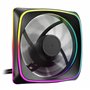 Sharkoon Ventilateur de boîtier 120 mm ARGB PWM avec lumières requins RVB PWM Noir Cadre modulaire Roulement dynamique fluide Re