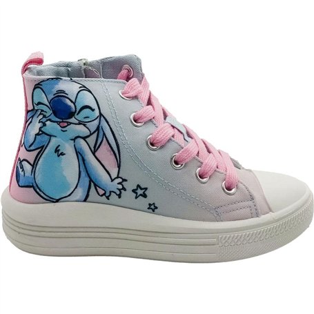 CERDÁ LIFE'S LITTLE MOMENTS Loneta Altas – Zapatillas Stitch 8-14 Años Diseño Divertido Y Cómodo Basket, Multicolore, 30 EU