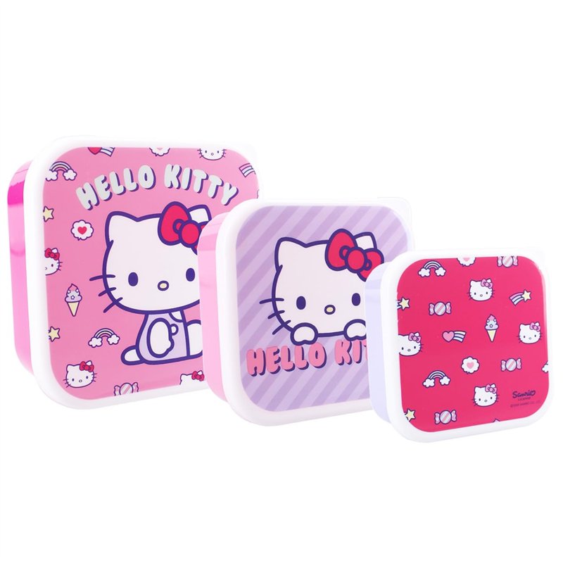 Vadobag Hello Kitty Fresh Boîte à goûter 3 pièces 6 x 12 x 12 cm