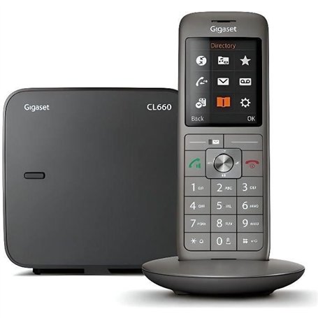 Téléphone Fixe GIGASET CL 660 - Écran couleur rétroéclairé - Répertoire 400 contacts - Finition haut de gamme