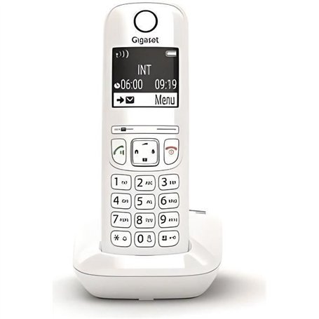 Téléphone Fixe GIGASET AS690 Blanc - Mains-libres performant HSP et blocage d'appels efficace