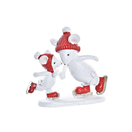Décorations de Noël DKD Home Decor Souris Résine (9