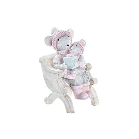 Décorations de Noël DKD Home Decor Souris Résine (8 x 5