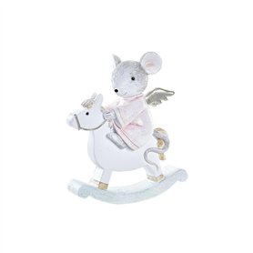 Décorations de Noël DKD Home Decor Souris Résine (9