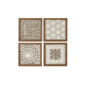 Cadre Home ESPRIT Blanc Naturel Moderne 22 x 2 x 22 cm