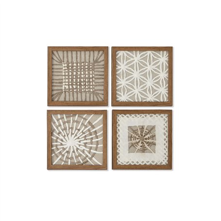 Cadre Home ESPRIT Blanc Naturel Moderne 22 x 2 x 22 cm
