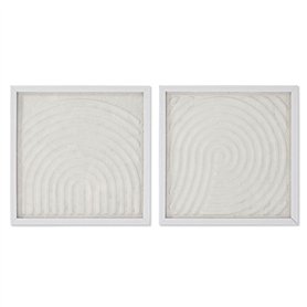 Cadre Home ESPRIT Blanc Naturel Moderne Scandinave 35 x 2 x 35 cm