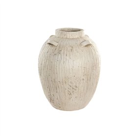 Vase Home ESPRIT Blanc Magnésium 38 x 38 x 48 cm