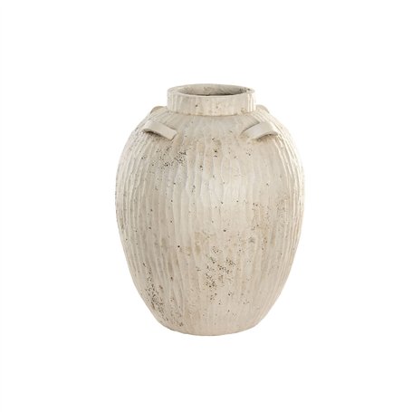 Vase Home ESPRIT Blanc Magnésium 38 x 38 x 48 cm