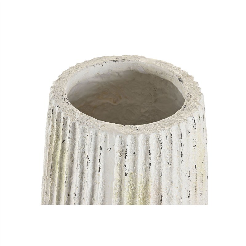 Image secondaire de Vase Home ESPRIT Blanc Magnésium 28 x 28 x 53 cm