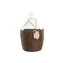 Vase Home ESPRIT Transparent Brun foncé Verre Naturel Colonial 26 x 26 x 39 cm