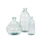 Vase Home ESPRIT Transparent Cristal recyclé 34 x 34 x 73 cm