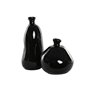 Vase Home ESPRIT Noir Cristal recyclé 22 x 22 x 51 cm