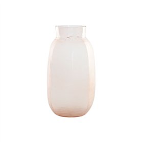 Vase Home ESPRIT Rose Verre Moderne 23 x 23 x 44 cm