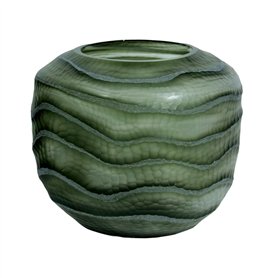 Vase Home ESPRIT Vert Verre Moderne 20 x 20 x 18 cm