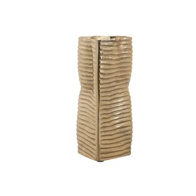 Vase Home ESPRIT Doré Aluminium Abstrait Moderne 17 x 15 x 33 cm