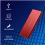 Boîtier Externe Qoltec 51831 Rouge