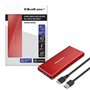 Boîtier Externe Qoltec 51831 Rouge