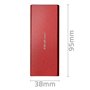 Boîtier Externe Qoltec 51831 Rouge