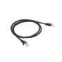 Câble Réseau Rigide UTP 6ème Catégorie Lanberg PCU6-20CC-0100-BK Noir 1 m
