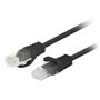 Câble Réseau Rigide UTP 6ème Catégorie Lanberg PCU6-20CC-0200-BK Noir 2 m