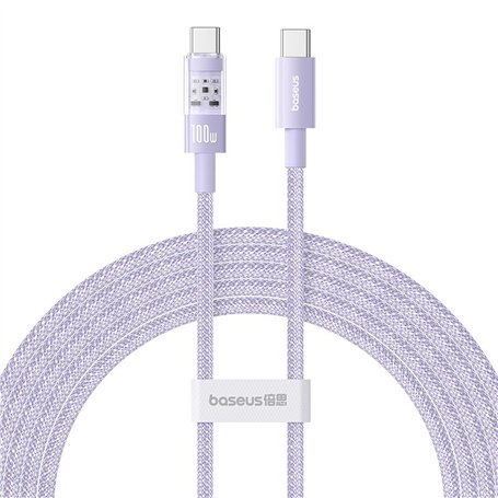 Câble USB-C vers USB-C Baseus P10373000511-01 Pourpre 2 m