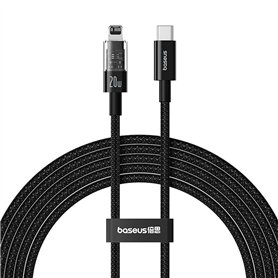 Câble USB-C vers Lightning Baseus P10373001111-01 Noir 2 m