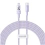 Câble USB-C vers Lightning Baseus P10373001511-01 Pourpre 2 m