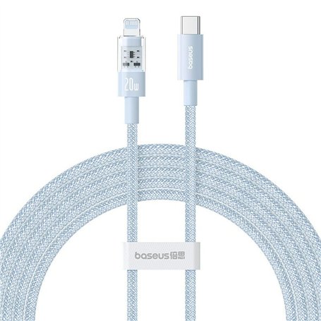 Câble USB-C vers Lightning Baseus P10373001311-01 Bleu 2 m