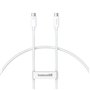 Câble USB-C vers USB-C Baseus P10365200211-02 Blanc 1 m