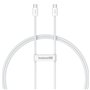 Câble USB-C vers USB-C Baseus P10365200211-00 Blanc 1 m