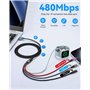 Bloc Cube Prises Allocacoc 2300BL/FREXPC Bleu Blanc 1