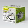 Marmite avec couvercle Feel Maestro MR-3522-6M-BLACK Argenté Acier Acier inoxydable Ø 18 cm Ø 20 cm Ø 16 cm 2,5 L 1,8 L 3,5 L (6