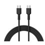 Câble USB-C vers USB-C Aukey CB-CD45 Noir 90 cm