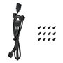 Ventillateur de cabine DEEPCOOL R-FL12R-BKAPN3-G Ø 12 cm (3 Unités)
