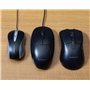 Souris filaire avec fil molette et deux boutons Port USB Noire