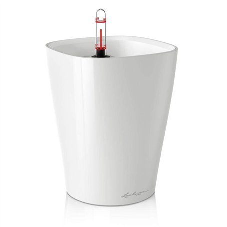 Lechuza Pot Deltini Premium Kit Complet Brillant Blanc