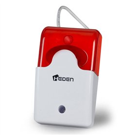 Heden Alarme autoalimentée pour Camera Rouge-Blanc