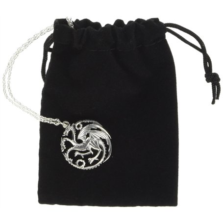 Noble Collection Ensemble collier et pendentif Targaryen (Sterling Silver)