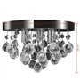 vidaXL Lustre Plafonnier Contemporain Cristal Lampe Lampe Suspendue Eclairage