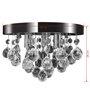 vidaXL Lustre Plafonnier Contemporain Cristal Lampe Lampe Suspendue Eclairage
