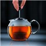 Bodum - 1830-294 - Assam - Théière à Piston en Verre - Filtre et Couvercle en Plastique - 1.0 L - Rouge