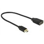 DELOCK Cable HDMI Micro-D Macho HDMI-A HEMBRA 3D 4K 20 CM